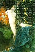 Carl Larsson sankt antonii frestelse- oil painting on canvas